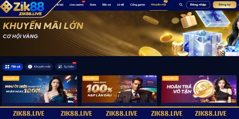 Zik88 - Sân Cược Hiện Đại Đón Đầu Xu Hướng Giải Trí Mới 4 Zik88 liên tục mang đến những chương trình khuyến mãi hấp dẫn