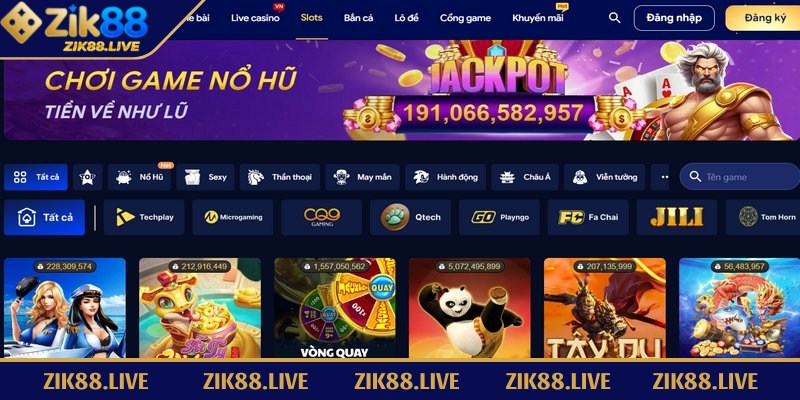Zik88 - Sân Cược Hiện Đại Đón Đầu Xu Hướng Giải Trí Mới 5 Bộ sưu tập slots đa dạng thể loại từ cổ điển đến hiện đại